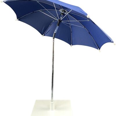 Table parasol - Blue | mini parasol balcony | beach umbrella | parasol with base | cantilever parasol | umbrellas | shade cloth | weighted parasol base | beverage cooler outside | Blue