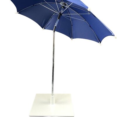 Tafel parasol - Blauw | mini parasol balkon | strandparasol | parasol met voet | zweefparasol | parasols | schaduwdoek | verzwaarde parasolvoet | drank koeler buiten | Blauw