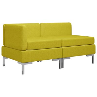 Mobelhusch 2-delig Bankstel tissu jaune 1