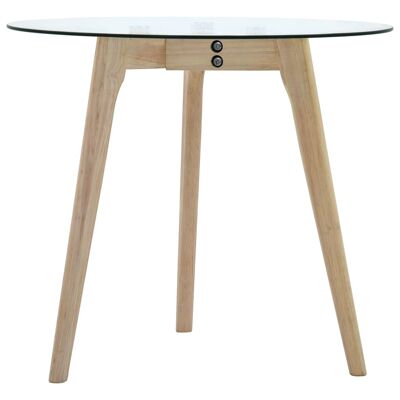 Mobelhusch juego de mesa bijzet de 2 piezas de cristal gehard