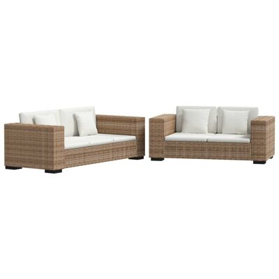 Mobelhusch 2-zits and 3-zits bankstel rattan