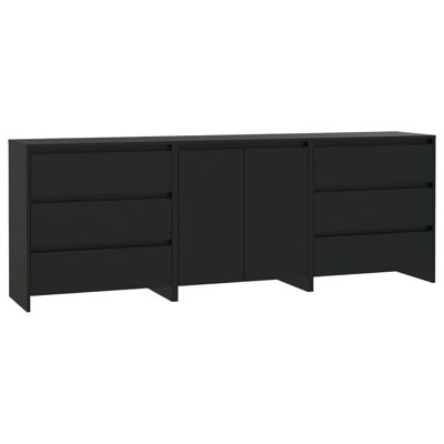 Mobelhusch 3 st Dressoirs made in black 1
