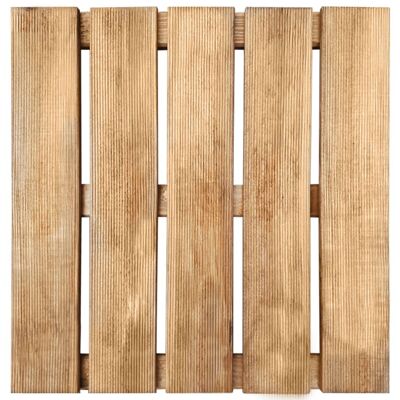 Mobelhusch 30 pcs Terrastegels 50x50 cm hout bruin