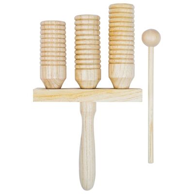 Set di campanelli agogo Mobelhusch in legno da 3 pezzi