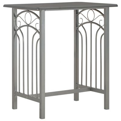 Mobelhusch 3-piece bar set made of wood and steel antraciet