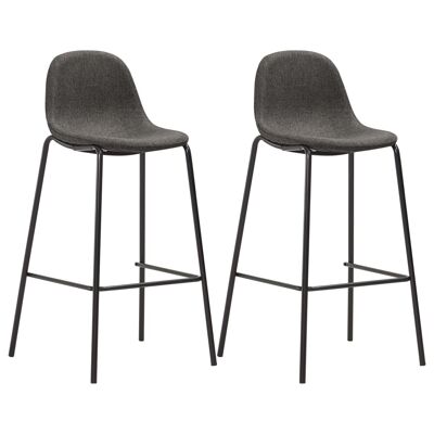 Mobelhusch 3-piece bar set fabric donkergrijs 5