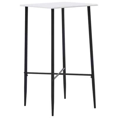 Set da bar Mobelhusch 3 pezzi in tessuto bianco 2