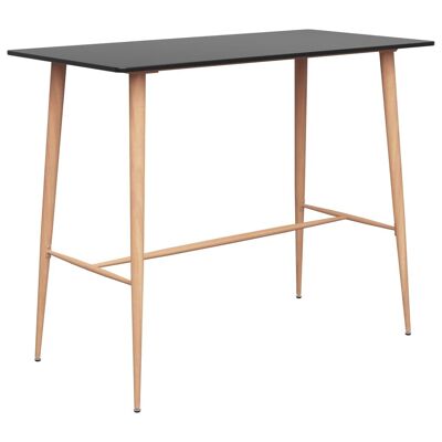 Set da bar Mobelhusch da 3 pezzi bianco e nero