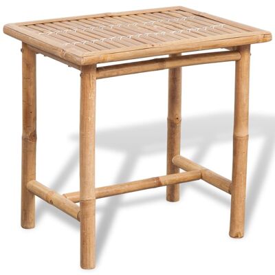 Conjunto bistro de 3 piezas Mobelhusch con cojines de bambú