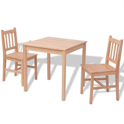 Mobelhusch 3-piece Eetkamerset grenenhout
