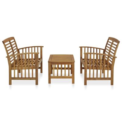 Mobelhusch 3-piece lounge set massive acaciahout 1