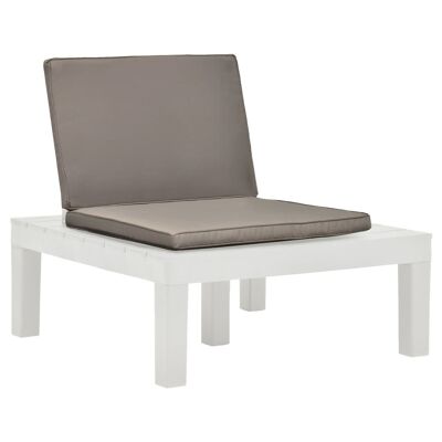 Mobelhusch 3-piece lounge set plastic white 1