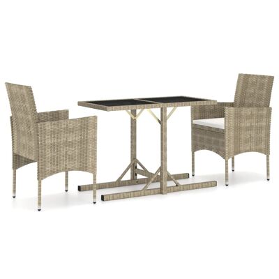 Mobelhusch Tuinset 3 pezzi beige 10
