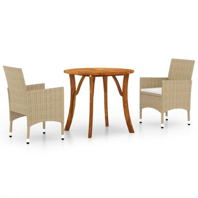 Mobelhusch Tuinset 3 pezzi beige 1