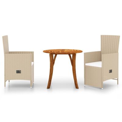 Mobelhusch 3-piece Tuinset beige 3