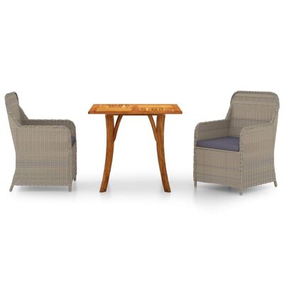Mobelhusch 3-piece Tuinset brown 11