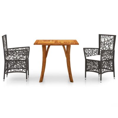 Mobelhusch 3-piece Tuinset brown 7