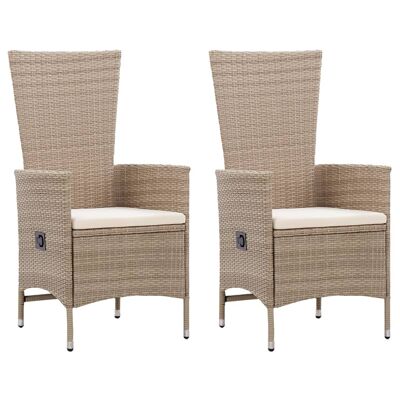 Mobelhusch Ensemble de jardin 3 pièces beige 9