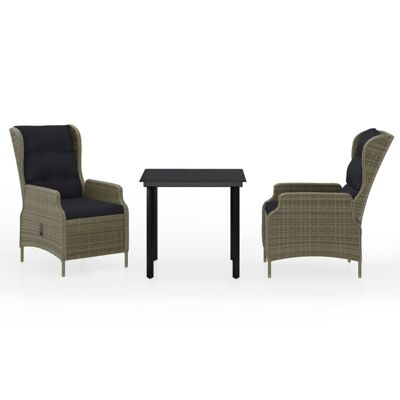 Mobelhusch Ensemble de meubles 3 pièces marron 34