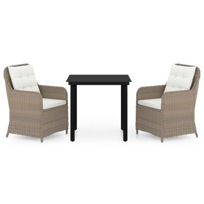 Mobelhusch 3-piece Tuinset brown 32