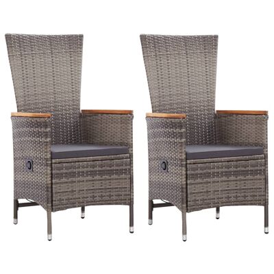 Mobelhusch 3 piezas Tuinset gris 16
