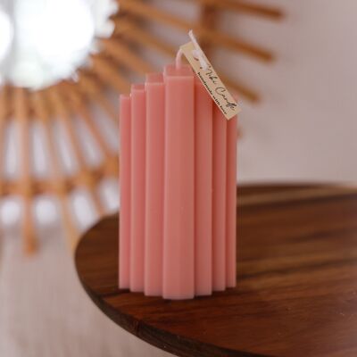 Tower Candle - Rosa