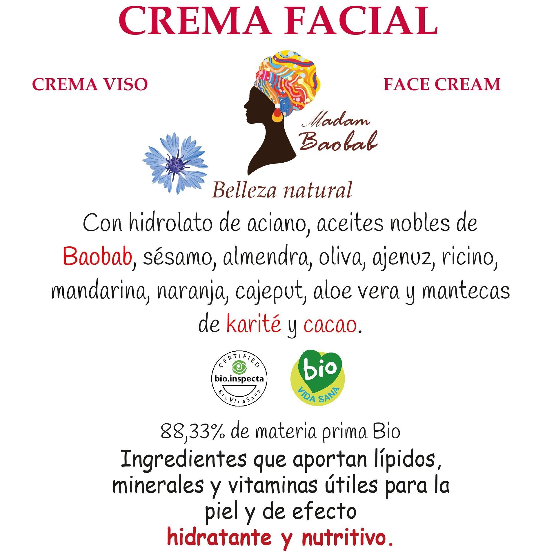 Crema viso MadamBaobab