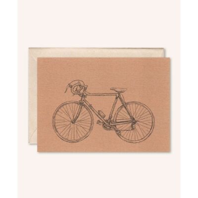 Sustainable card + envelope | Road bike | Peach