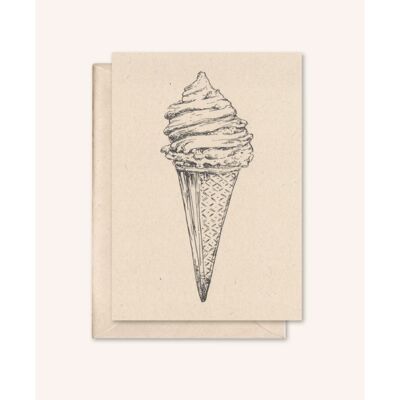 Sustainable card + envelope | ice cream | elderflower