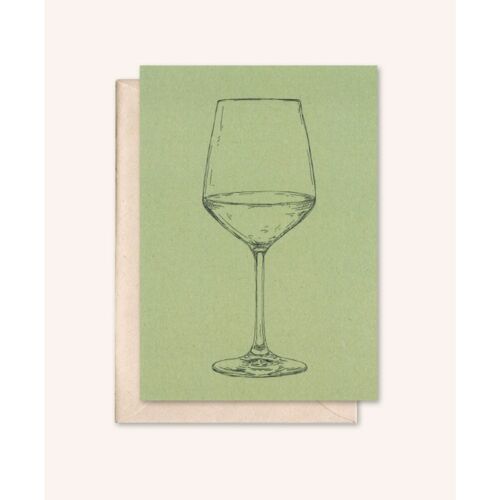 Duurzame kaart + envelop | Wijn | Rozemarijn