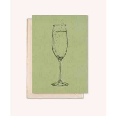 Sustainable card + envelope | Prosecco | rosemary