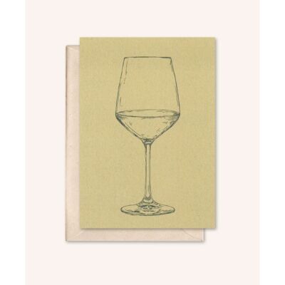 Carte durable + enveloppe | Vin | noyer