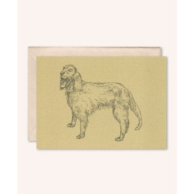 Sustainable card + envelope | Dog Zeus | Walnut