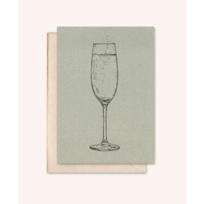 Sustainable card + envelope | Prosecco | silver fir