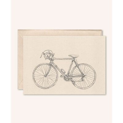 Tarjeta + sobre sostenible | Bicicleta de carretera | flor de saúco