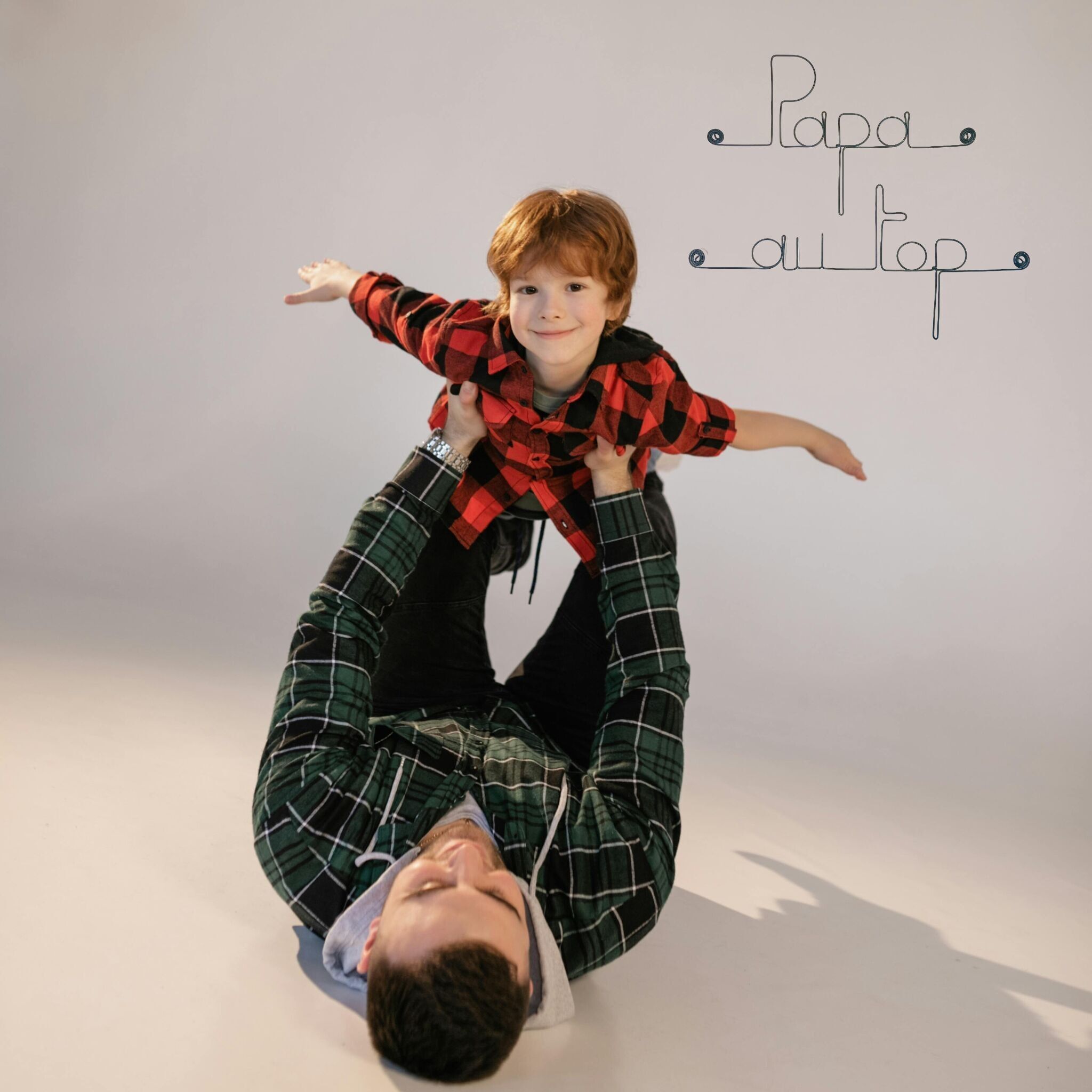 "Dad on Top" Draht-Wanddekoration - Pinnbar - Wandschmuck - Vatertagsgeschenk