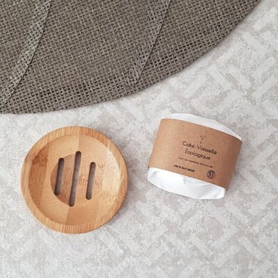 ROUND WOODEN SOAP DISH - zero waste