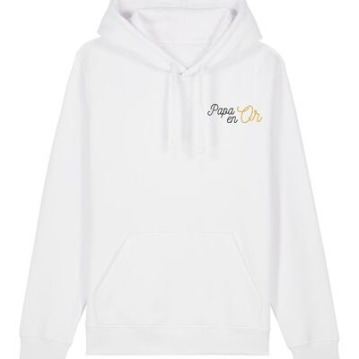 Hoodie Papa en Or - Homme