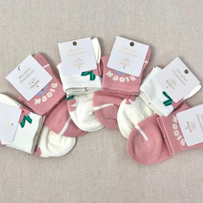BLOOMS FLOWERS COTTON SOCKS (PACK✖️6)