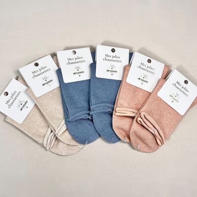 SUMMER SOLSTICE SEQUIN COTTON SOCKS (PACK✖️6)