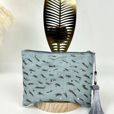 ROXANNE SEQUIN COTTON POUCH