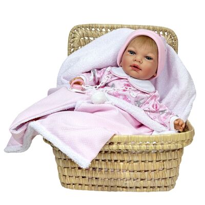 POUPÉE BÉBÉ AVEC VESTE ROSE RÉF : STK/0138