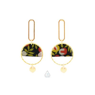 Earrings gilded with fine gold LUCIA - WILTSHIRE TOMETTE