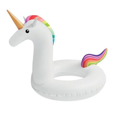 Flotador Inflable Gigante Unicornio 120cm Multicolor para Niños y Adultos Piscina o Playa