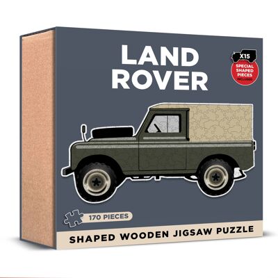 Land Rover Shaped Wooden Jigsaw Puzzle