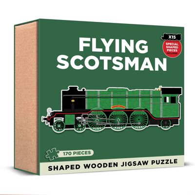 Flying Scotsman Shaped Wooden Jigsaw Puzzle