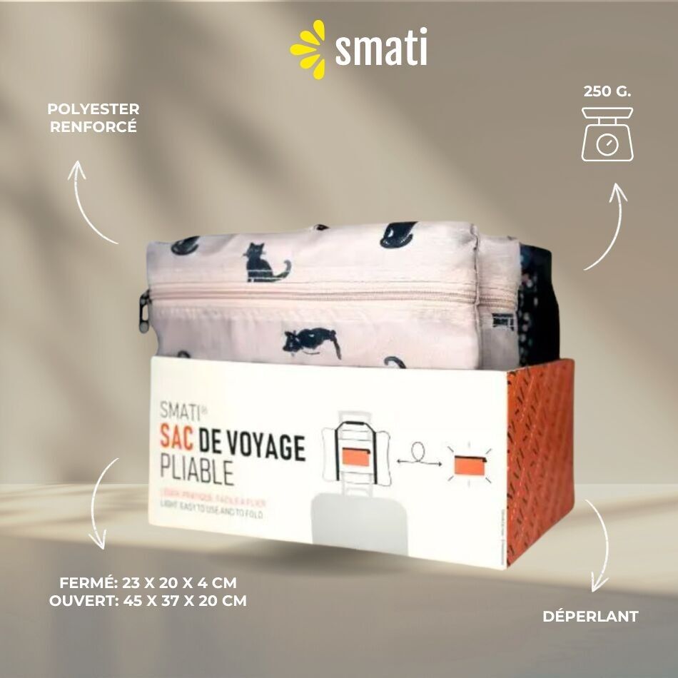 Scatola di borse da viaggio pieghevoli – 6 modelli assortiti con POS