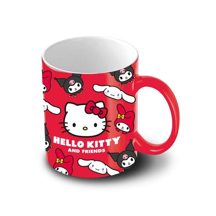 Tazza Sanrio Hello Kitty Faces, rossa