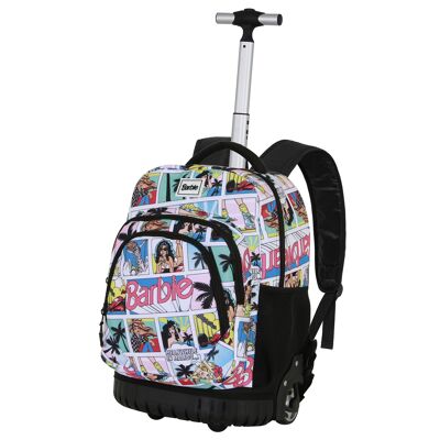 Sac à dos à roulettes Barbie Comic-GTS FAN, multicolore