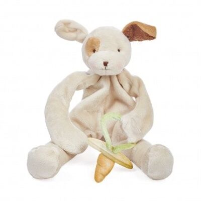 Paño de peluche con soporte para chupete Bunnies By The Bay Perro